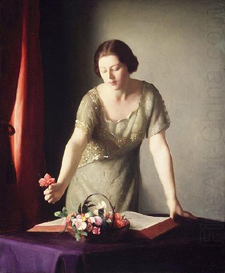 Girl Arranging Flowers, William McGregor Paxton